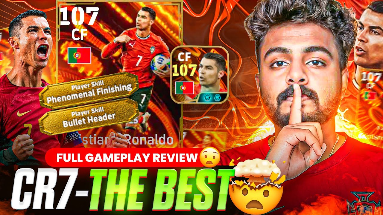107 BIG TIME CRISTIANO - ABSOLUTE BEAST🤯 | FULL GAMEPLAY REVIEW🥵 | CRAZY LONG RANGE SHOOTING GOALS🔥