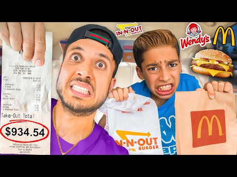 LETTING The Person in FRONT of us DECIDE what we EAT for 24 hours!! | The Royalty Family