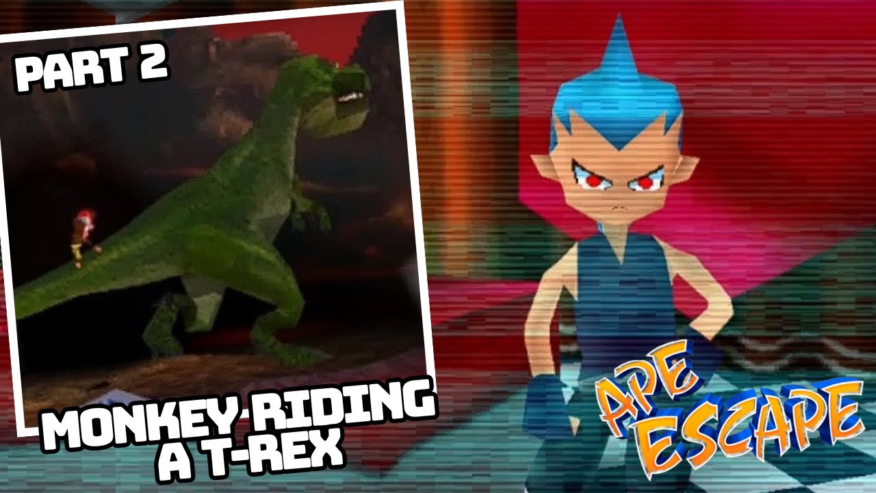 Monkey Riding a T-Rex - Ape Escape (Part 2) - YouTube