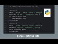 Concatenate lists in python