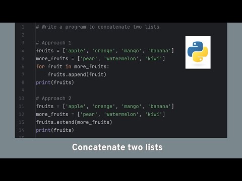 Concatenate lists in python