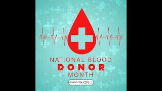 National Blood Donor Month