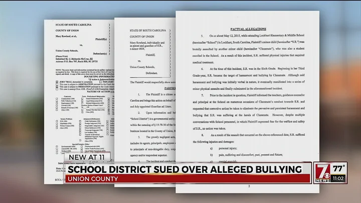 School district sued over alleged physical bullying
