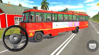 Village Route Indian Sleeper Bus Driving | Old TATA Bus Driving Games | Android Gameplay  screenshot 2