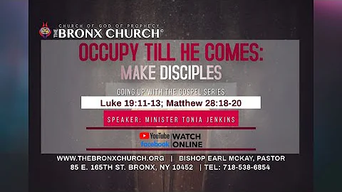Occupy Till He Comes: Make Disciples - Minister To...