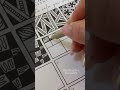 ✍️✨Day 6/24✨🗓️ advent calendar #zendoodle #arttherapy #doodleart #zentangle