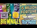 🤑 BIG WINALL!! BACK IN THE GAME 💰 $20 Diamond 7s + $50 $5 Million Fortune 🔴 Fixin To Scratch