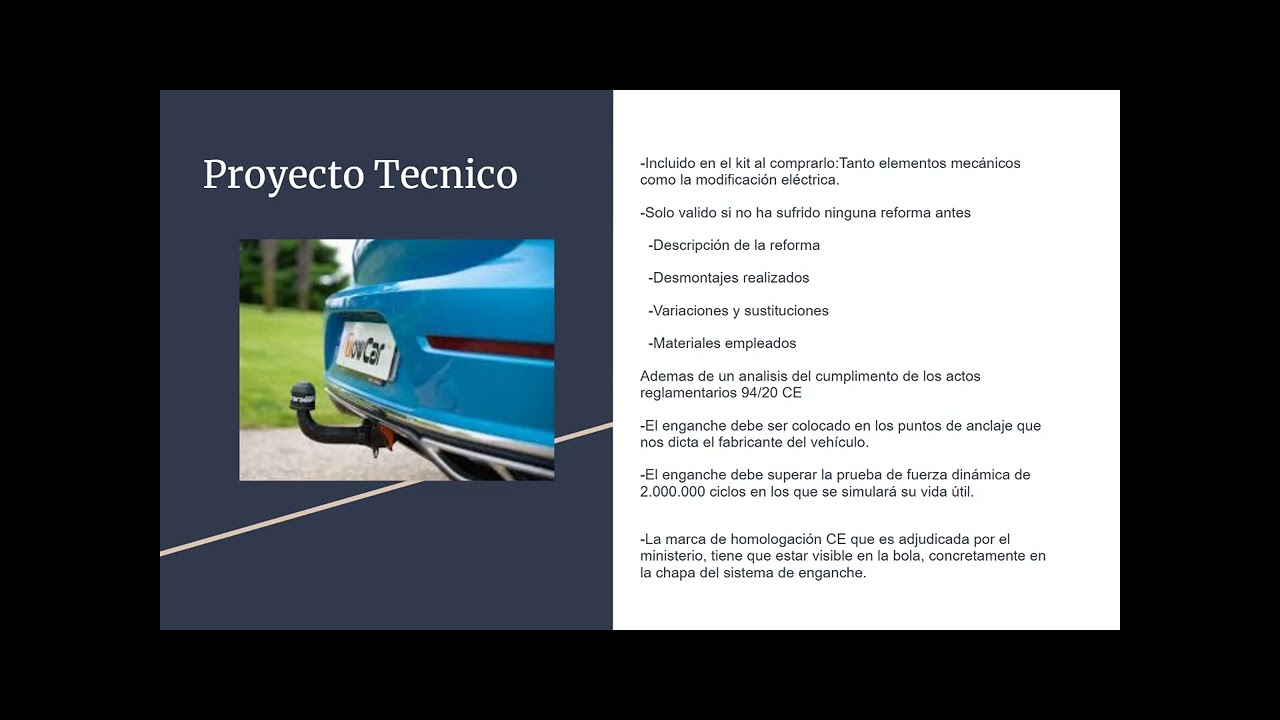 homologación bola de remolque YouTube