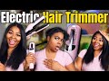 I tried the electric hair trimmer on my black natural straight hair  i was shocked