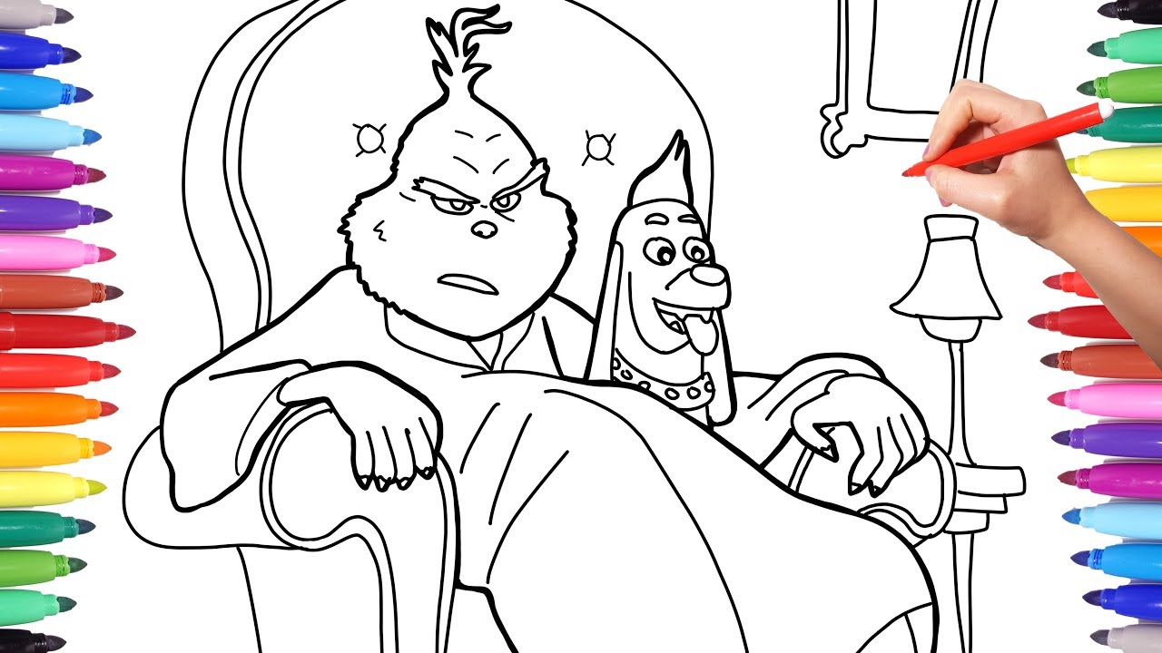 Illumination The Grinch Coloring Pages How to Draw The