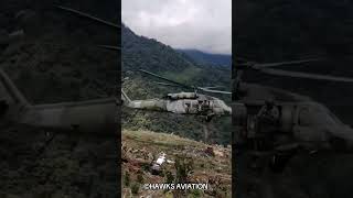 Así llega el abastecimiento 🇨🇴en el poderoso Blackhawk🦅#cauca #blackhawk #army #shorts #reels