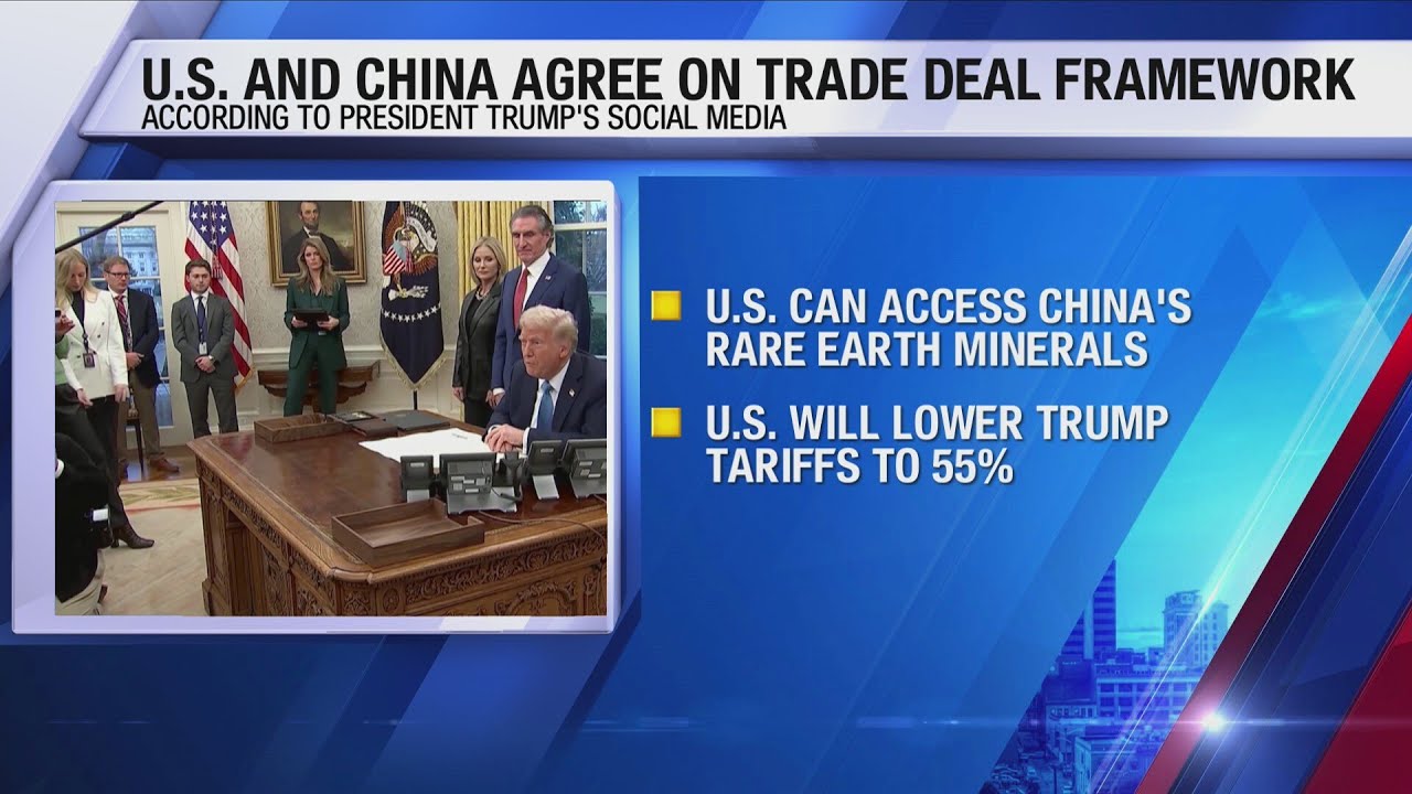 US & China agree on trade deal framework - YouTube