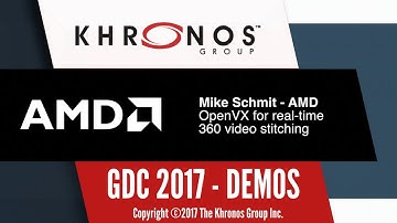AMD Demo - OpenVX - GDC 2017