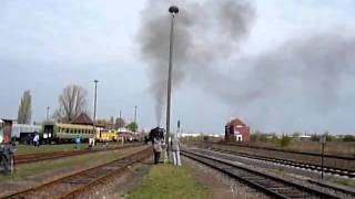 Dampfgüterzug in Staßfurt