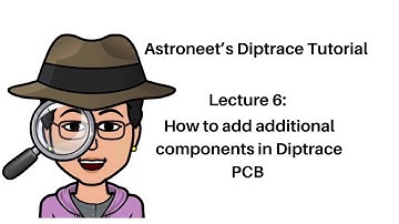How to add additional components in Diptrace PCB