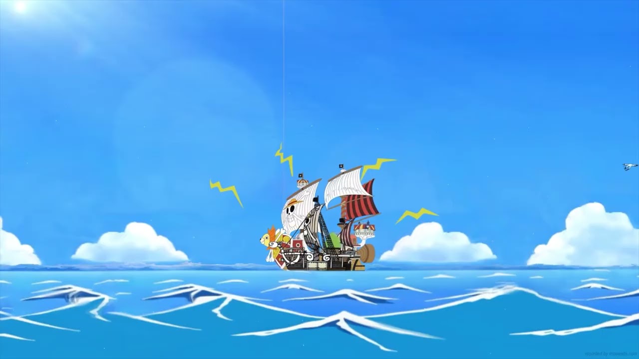 Thousand Sunny Ship In The Sea One Piece Live Wallpaper