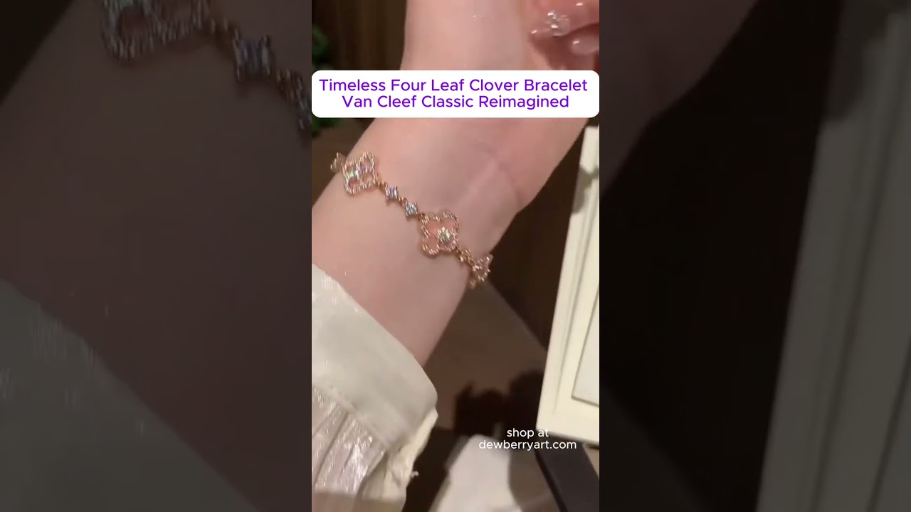 Timeless White Four Leaf Clover Bracelet - Van Cleef Classic Reimagined
