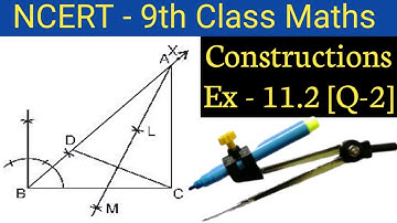 Ch:11Ex.11.2 (Q-2) 9th class maths construction NCERT | CBSE 9th class maths Ex 11.2 (Q-2))