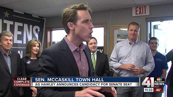 Republican AG Josh Hawley announces run for McCaskill's US Senate seat in 2018