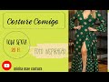 COSTURA: VESTIDO TRANSPASSADO COM MANGA FLARE