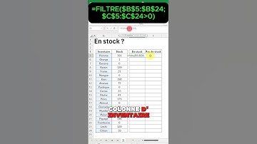 En Stock ? 📦 #excel #pourtoi #exceltips #astuce #stocks #logistique #donnees #microsoftexcel #tuto
