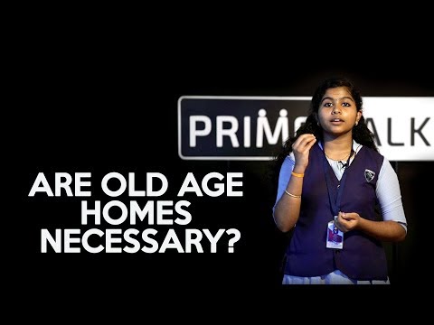 Are old age homes necessary in India?  Lakshmi A S | Believers Church Vijayagiri Public School