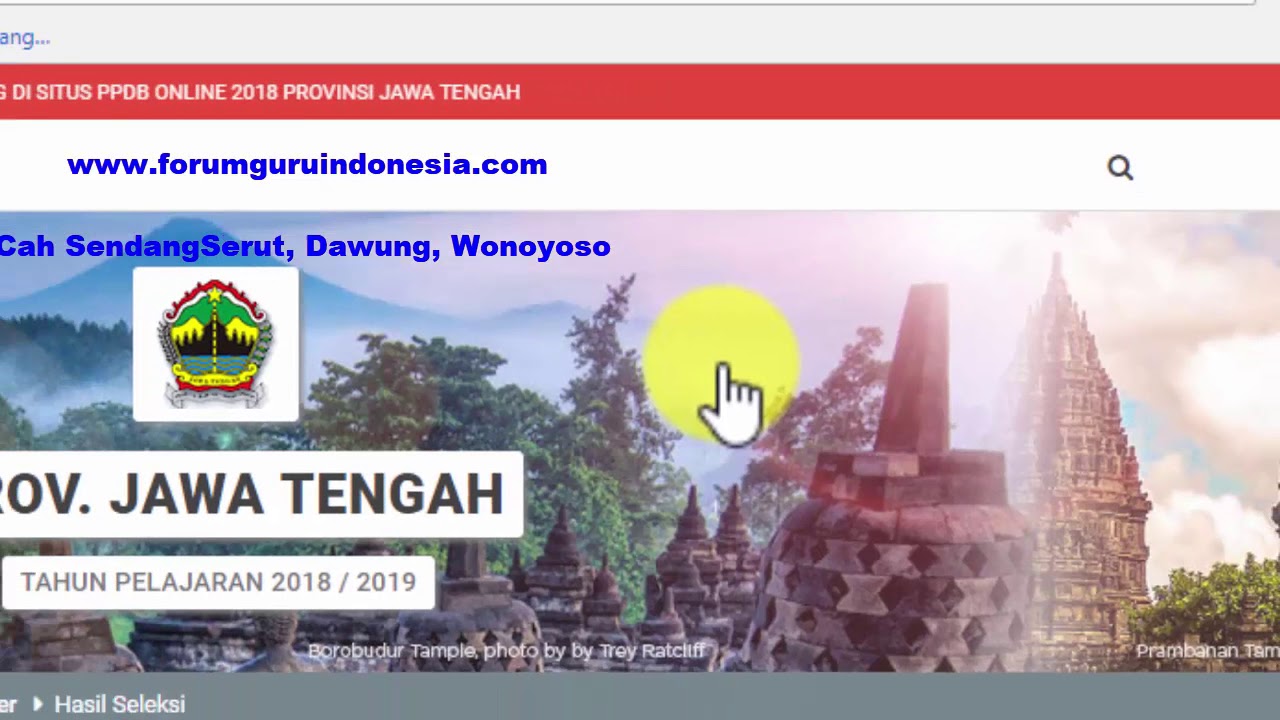 Pengumuman Hasil Seleksi PPDB Online SMA SMK Provinsi Jawa