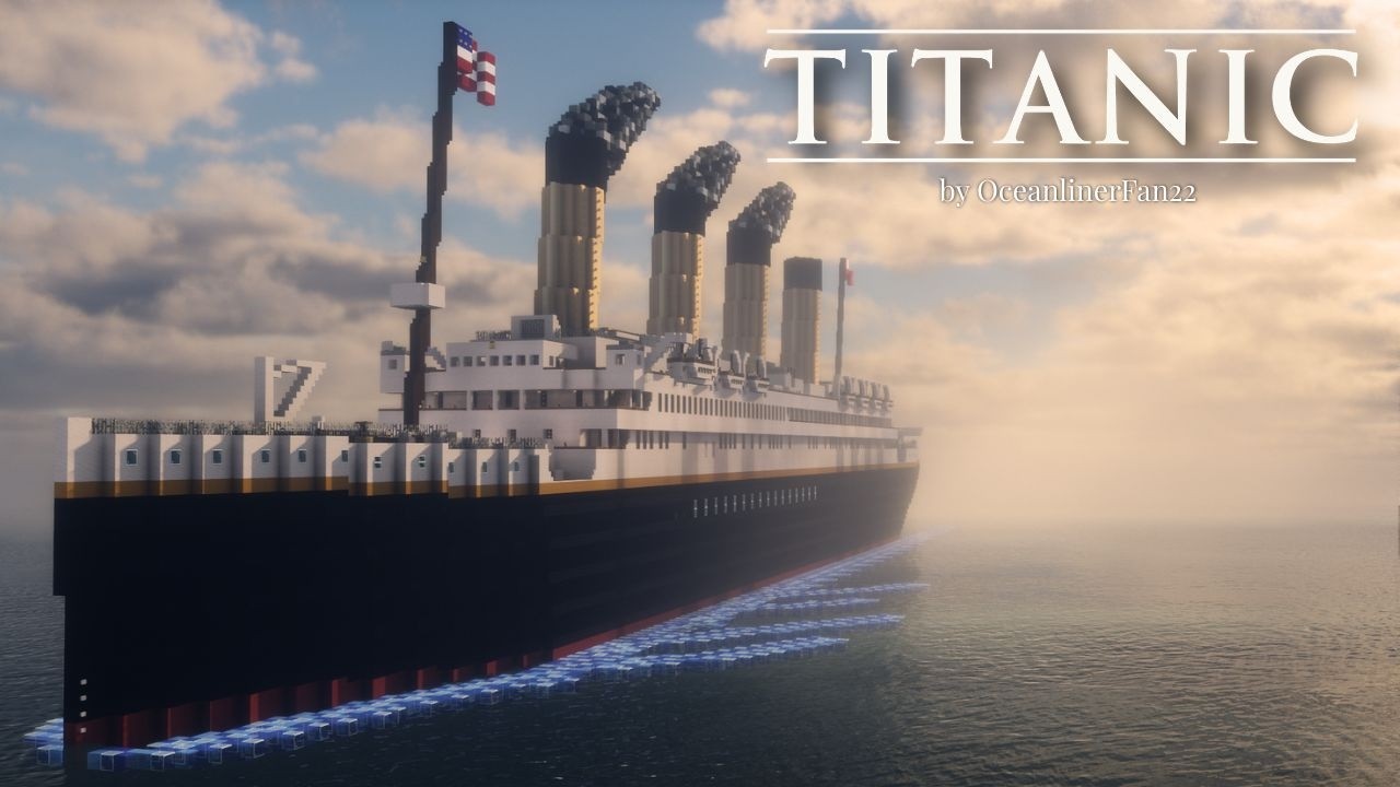 Minecraft Rms Titanic Speed Build The RMS Titanic Built in Minecraft! - YouTube