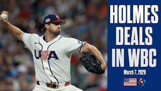 The U.s. Of Clay Holmes Strikes Out Six In Wbc Game Highlights