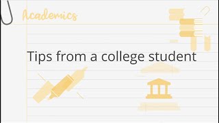 Tips from a college student - "What do you wish you would have known about college before starting?"