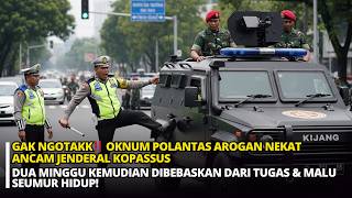 VIRAL‼️ INTIMIDASI JENDERAL KOPASSUS SAAT BERTUGAS, OKNUM POLANTAS AROGAN INI TERPANCING EMOSI
