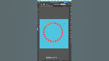 Graphics artwork design created in illustrator in circular pattern