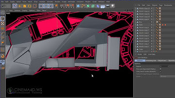 Batmobile 3d modeling part - 3  CINEMA 4D