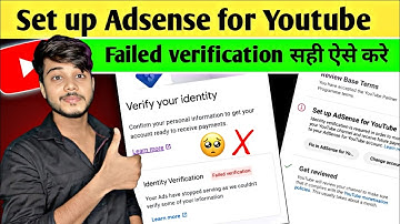 Set up adsense for youtube | Your Ads have stopped service  as we couldn