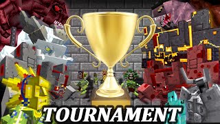 Tournament mob battle in Minecraft