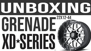 XD Series XD820 Grenade 22x12 - 44 Wheel Rim Unboxing