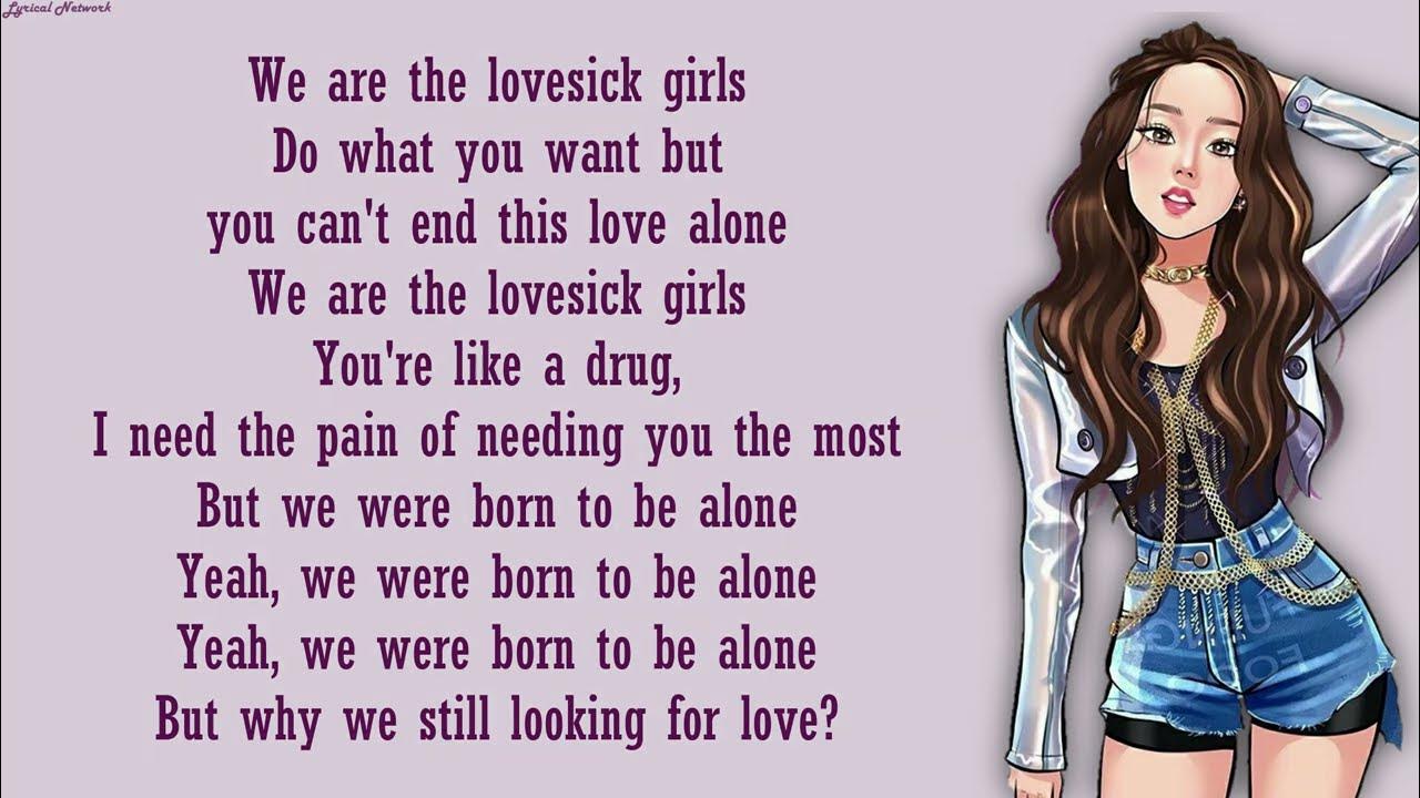Lovesick girl blackpink текст