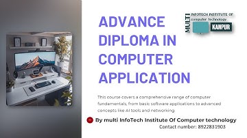 What is ADCA Course | ADCA | Advance Diploma in Computer Application |