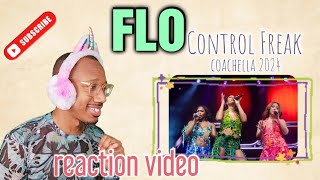 Powerpuff?!  Flo 'Control Freak' live Coachella 2024 REACTION video
