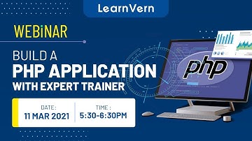 Live Webinar on Build a PHP Application with Expert Trainer