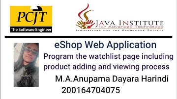 Program the watchlist page including product adding and viewing process  | Task 25