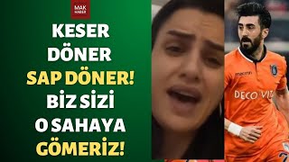 Başakşehirli Mahmut Tekdemir'in eşi 7-0'lık Galatasaray maçı sonrası: Sizi O Sahaya Gömeriz!