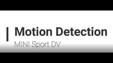 SQ11 Mini sport DV Motion Detection