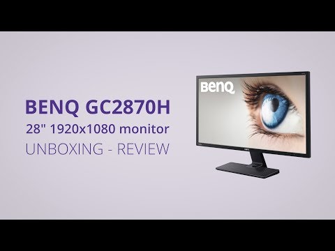 BenQ GC2870H 28" 1080p VA LED Display - Unboxing & Review - Input Lag, Calibration, Ghosting Test