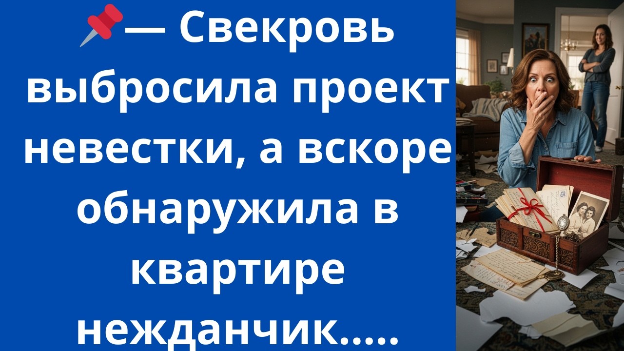 Свекровь выбросила проект невестки, а вскоре обнаружила в квартире нежданчик...