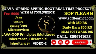we can learn about JAVA-OOP Principles (Multilevel  Inheritance, Hierarchial Inheritance) practical