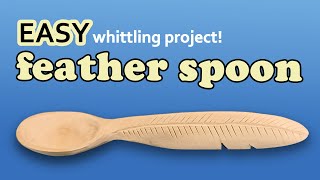 Super Easy Wooden Spoon - Step By Step Beginner Wood Carving Project