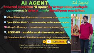 AI Agent created a custom AI agent by integrating multiple components. screenshot 5