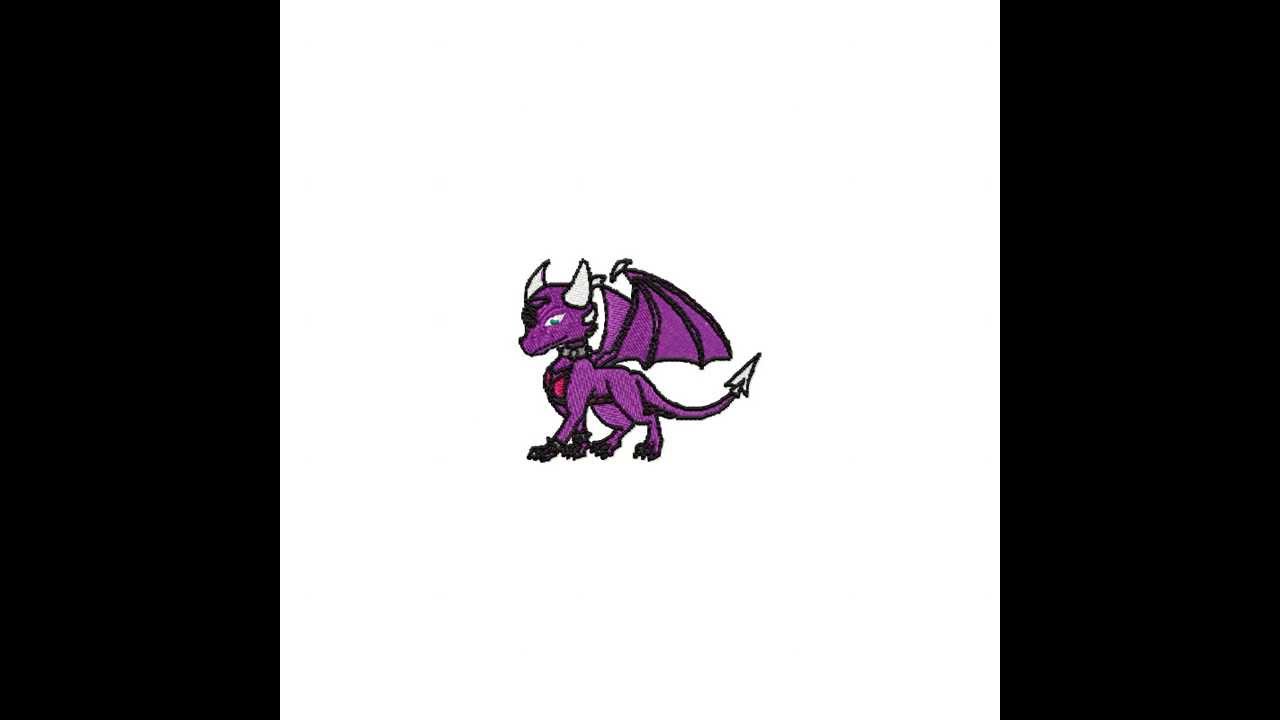 Skylander Cynder Embroidery Design