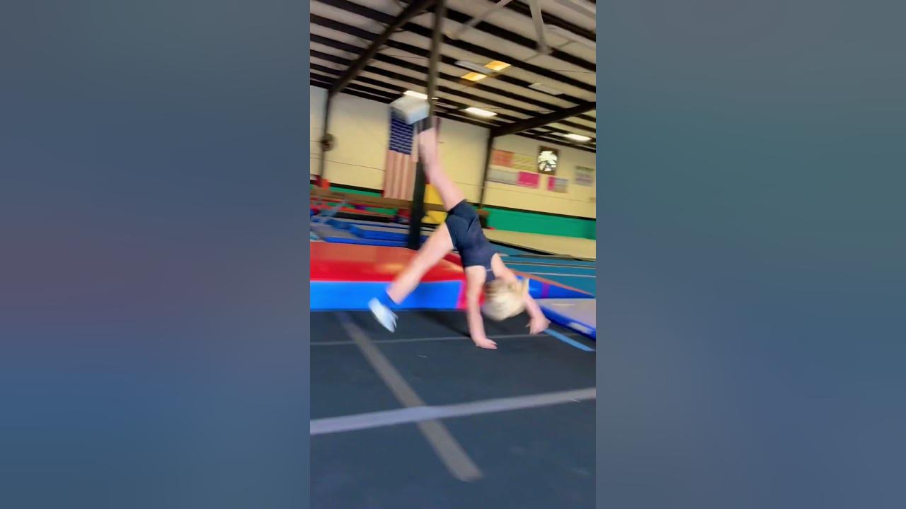 Maya Tumbling Round Off, Back Handspring Progression! 🤩🎥🚀 YouTube